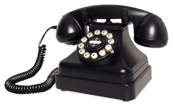 vintage telefoon Laat u terugbellen